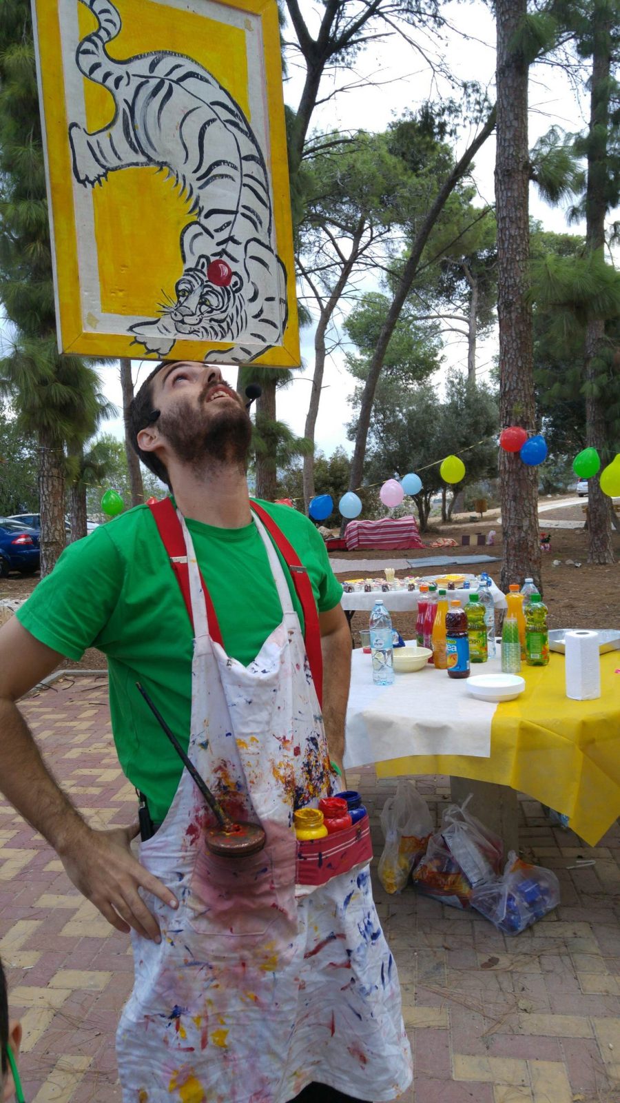 יומולדת ג'אגלינג עם נמר גולן - מבחני הקרקס